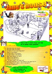 English Worksheet: Describing a house 