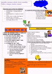 English Worksheet: SPEECH