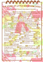 English Worksheet: LITTLE RED RIDING HOOD