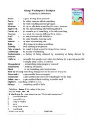 English Worksheet: George Washingtons Breakfast