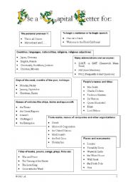 English Worksheet: Capital Letters