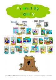 English Worksheet: My Family - Classroom Poster for Speaking 