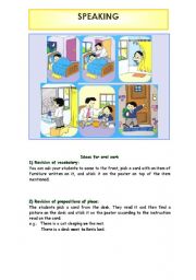 English Worksheet: Picture story