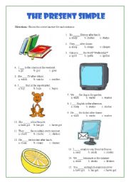 English Worksheet: The Present Simple