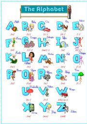 English Worksheet:  3D Alphabet