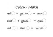 English Worksheet: Colour Math