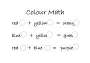 English worksheet: Colour Math