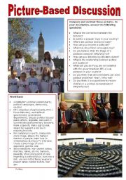 English Worksheet: Picture-Based Discussion (25): Politics