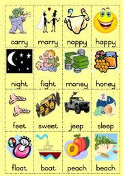 English Worksheet: Rhyming words Game page 2