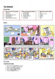 English Worksheet: The Simpsons Lesson Plan