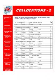 English Worksheet: Collocations - part 2