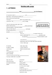 English Worksheet: Father and Son