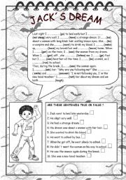 English Worksheet: JOHN S DREAM