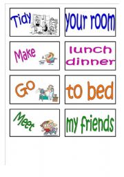 Daily Routines Board Game - ESL worksheet by Alenka