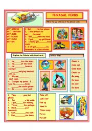 English Worksheet: PHRASAL VERBS