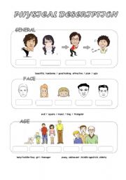 English Worksheet: Physical Appearance (1)