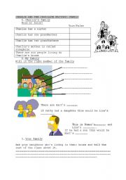 English Worksheet: Charlie and the Chocolate factory: family