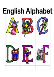 English Worksheet: English Alphabets