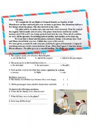 English Worksheet: A letter to grandma