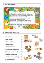 English Worksheet: mimi story