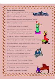 English Worksheet: grammar revision