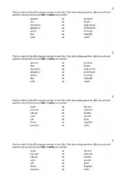 English worksheet: Forced Choices Interviews