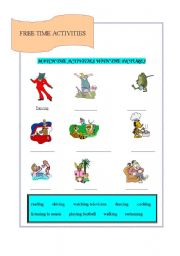 English Worksheet: Action verbs