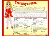 English Worksheet: The babys room