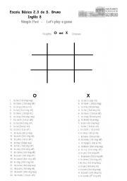 English Worksheet: Game : Noughts and Crosses