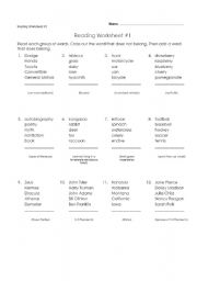 English Worksheet: reading for adults