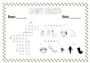 English worksheet: Body Parts