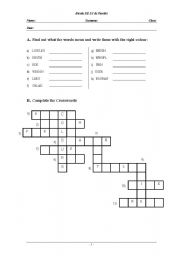 English Worksheet: colours worksheet