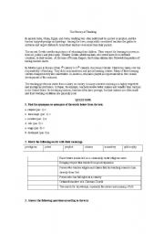 English worksheet: The History of Teaching