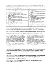 English Worksheet: Idioms