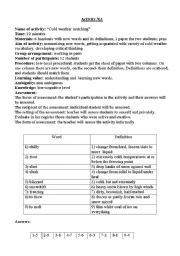 English Worksheet: weather