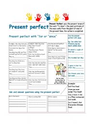 English Worksheet: present perfect with the idiomatic use of 