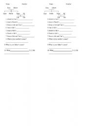 English worksheet: family members 