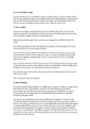 English Worksheet: Moral Dilemmas
