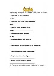 English worksheet: passive