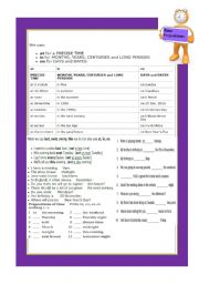 English Worksheet: prepositions of time