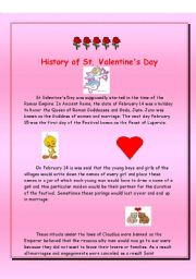 HISTORY OF ST. VALENTINES DAY