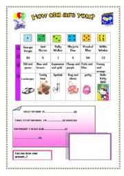 English worksheet: A fun gift