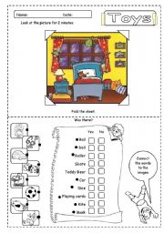 English Worksheet: Toys