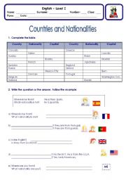 Countries and Nationalities