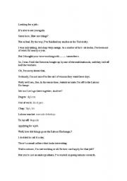 English Worksheet: Looking for a job