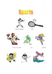 English worksheet: Sports Vocab