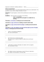 English worksheet: Appositives -- Combining Sentences