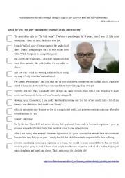 English Worksheet: Reading comprehension + grammar - Soy Boy