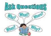 English Worksheet: questions poster