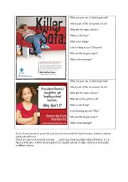 English Worksheet: fit and healthy